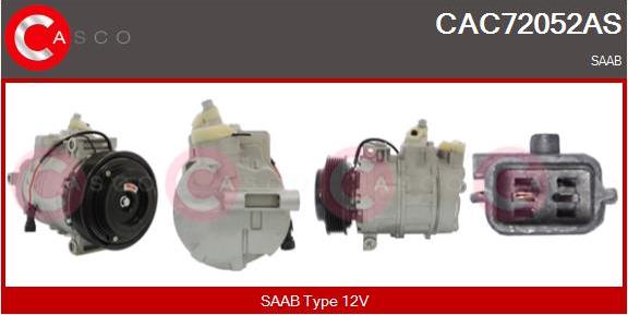 Casco CAC72052AS - Compressor, air conditioning autospares.lv