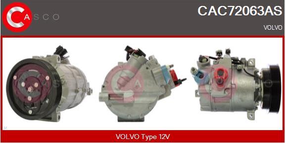 Casco CAC72063AS - Compressor, air conditioning autospares.lv