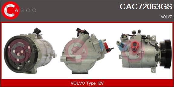 Casco CAC72063GS - Compressor, air conditioning autospares.lv