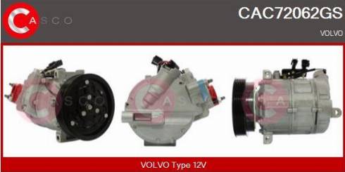 Casco CAC72062GS - Compressor, air conditioning autospares.lv