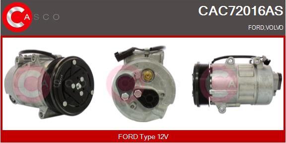 Casco CAC72016AS - Compressor, air conditioning autospares.lv