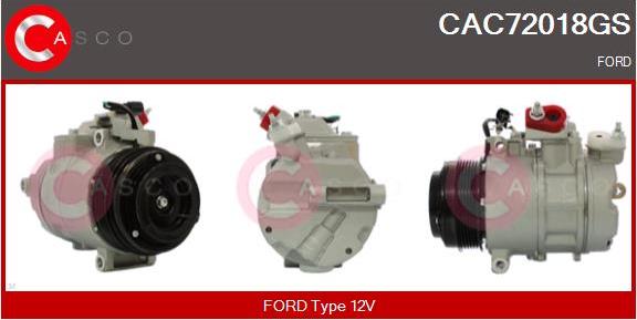 Casco CAC72018GS - Compressor, air conditioning autospares.lv