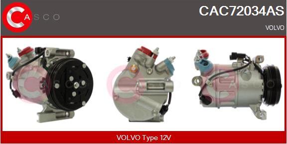 Casco CAC72034AS - Compressor, air conditioning autospares.lv