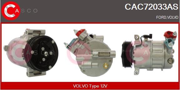 Casco CAC72033AS - Compressor, air conditioning autospares.lv