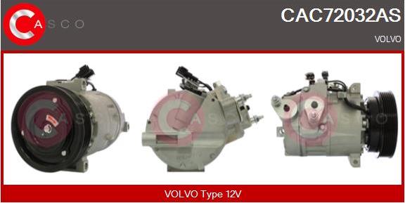 Casco CAC72032AS - Compressor, air conditioning autospares.lv