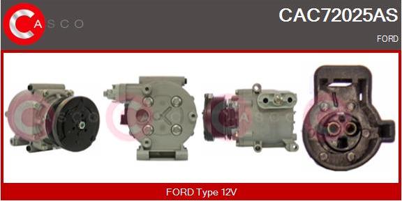 Casco CAC72025AS - Compressor, air conditioning autospares.lv