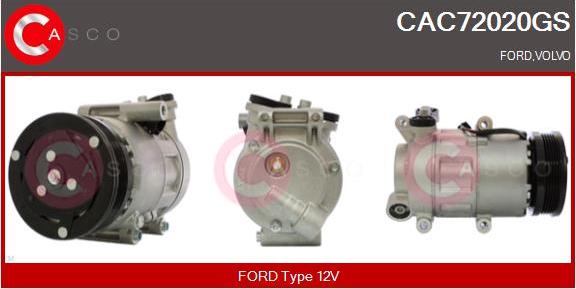 Casco CAC72020GS - Compressor, air conditioning autospares.lv