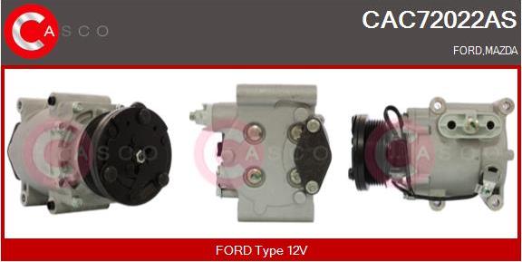 Casco CAC72022AS - Compressor, air conditioning autospares.lv