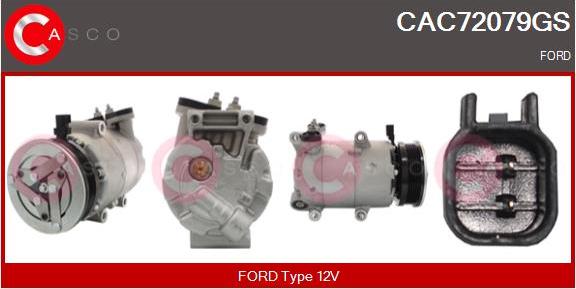 Casco CAC72079GS - Compressor, air conditioning autospares.lv