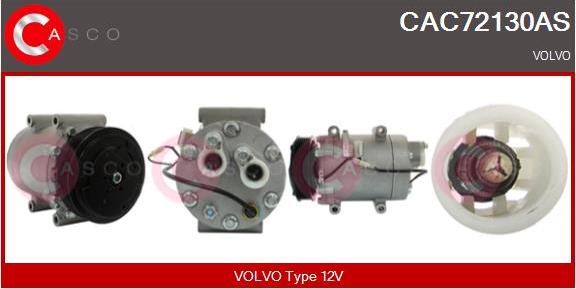 Casco CAC72130AS - Compressor, air conditioning autospares.lv