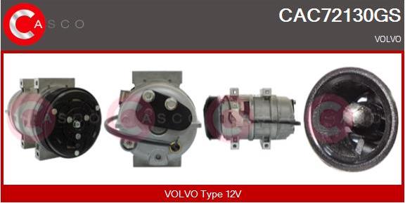 Casco CAC72130GS - Compressor, air conditioning autospares.lv