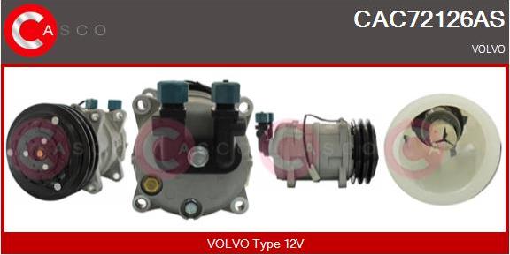 Casco CAC72126AS - Compressor, air conditioning autospares.lv