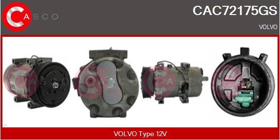 Casco CAC72175GS - Compressor, air conditioning autospares.lv