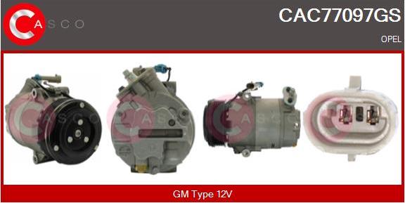 Casco CAC77097GS - Compressor, air conditioning autospares.lv