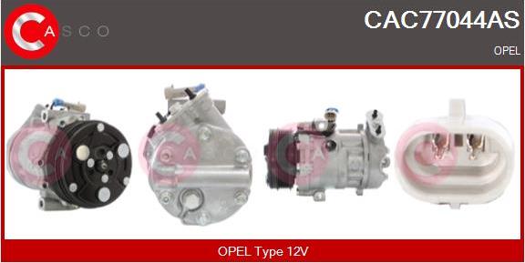 Casco CAC77044AS - Compressor, air conditioning autospares.lv