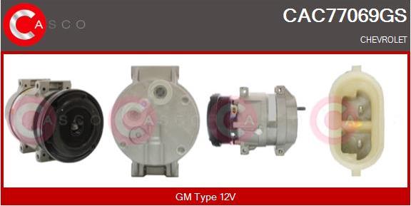 Casco CAC77069GS - Compressor, air conditioning autospares.lv