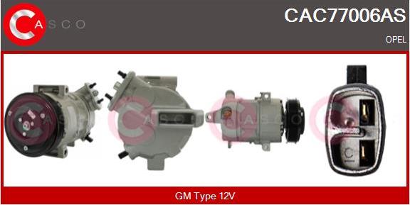 Casco CAC77006AS - Compressor, air conditioning autospares.lv