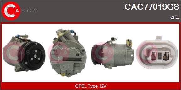 Casco CAC77019GS - Compressor, air conditioning autospares.lv