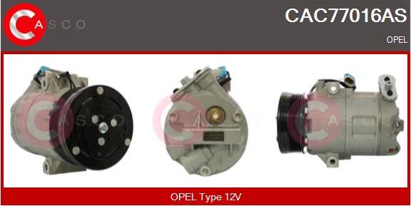 Casco CAC77016AS - Compressor, air conditioning autospares.lv