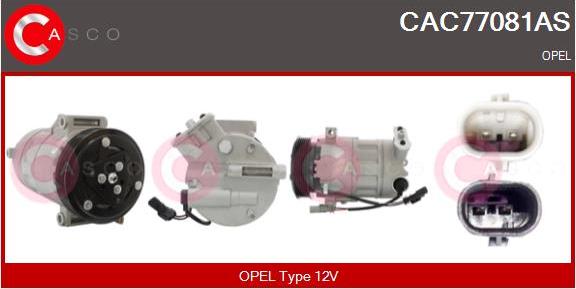 Casco CAC77081AS - Compressor, air conditioning autospares.lv