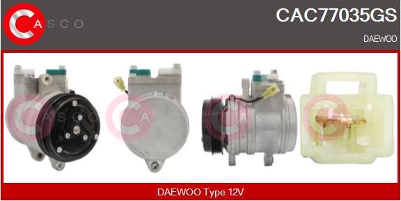 Casco CAC77035GS - Compressor, air conditioning autospares.lv