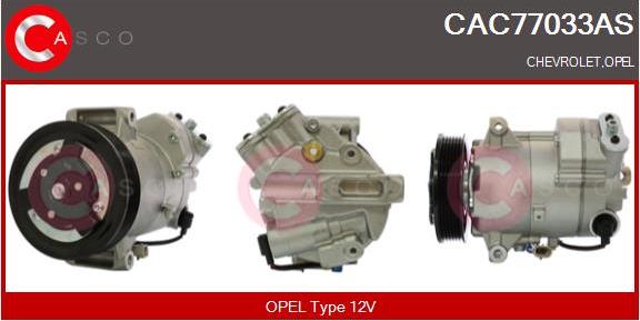 Casco CAC77033AS - Compressor, air conditioning autospares.lv