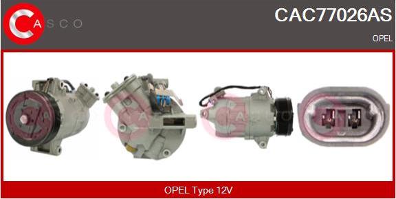 Casco CAC77026AS - Compressor, air conditioning autospares.lv