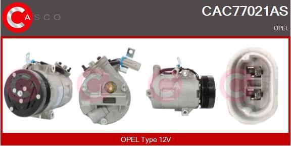 Casco CAC77021AS - Compressor, air conditioning autospares.lv