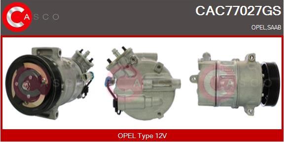 Casco CAC77027GS - Compressor, air conditioning autospares.lv