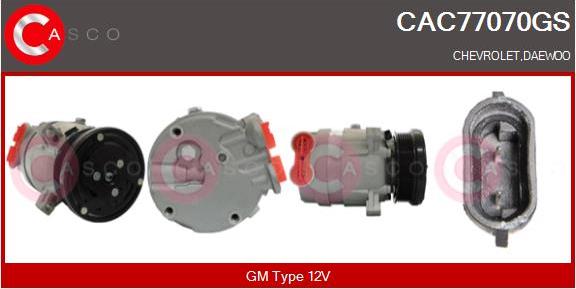 Casco CAC77070GS - Compressor, air conditioning autospares.lv