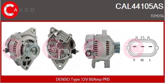 Casco CAL44105AS - Alternator autospares.lv