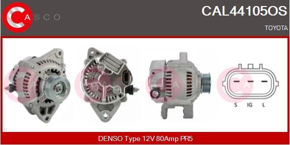 Casco CAL44105OS - Alternator autospares.lv