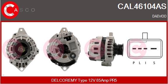 Casco CAL46104AS - Alternator autospares.lv