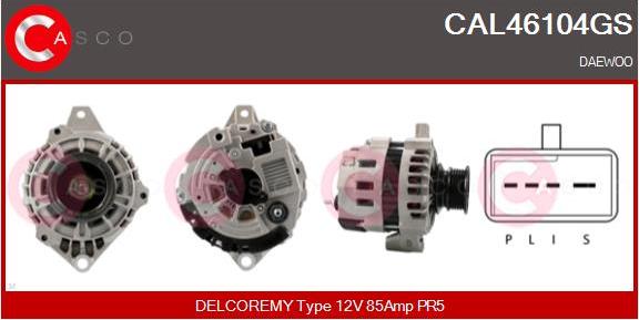 Casco CAL46104GS - Alternator autospares.lv