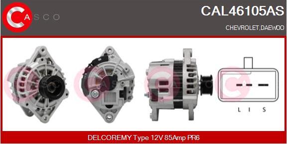 Casco CAL46105AS - Alternator autospares.lv