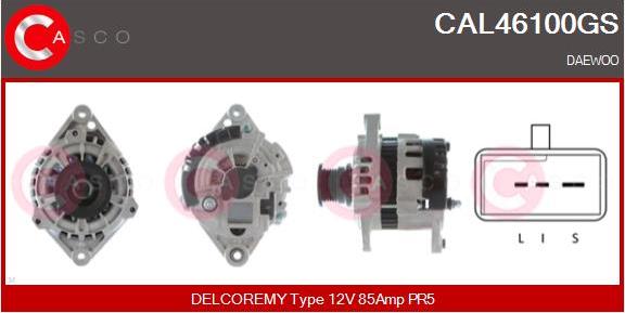 Casco CAL46100GS - Alternator autospares.lv
