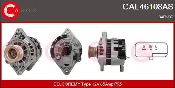 Casco CAL46108AS - Alternator autospares.lv