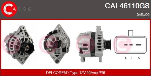 Casco CAL46110GS - Alternator autospares.lv