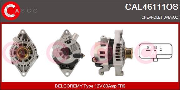 Casco CAL46111OS - Alternator autospares.lv