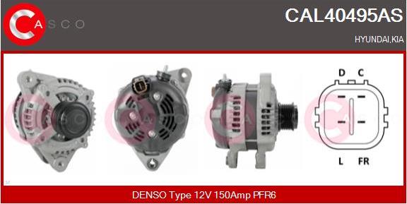 Casco CAL40495AS - Alternator autospares.lv