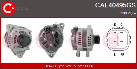 Casco CAL40495GS - Alternator autospares.lv