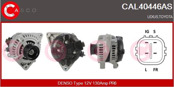 Casco CAL40446AS - Alternator autospares.lv