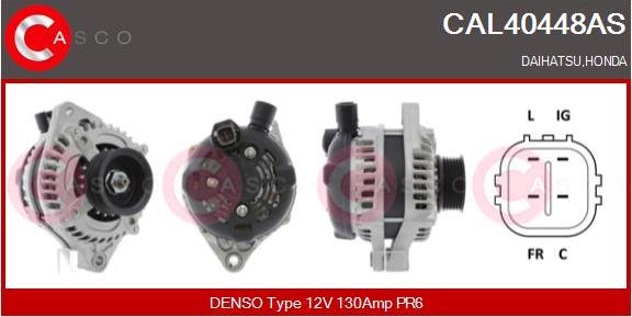 Casco CAL40448AS - Alternator autospares.lv