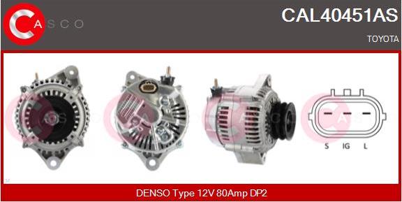 Casco CAL40451AS - Alternator autospares.lv