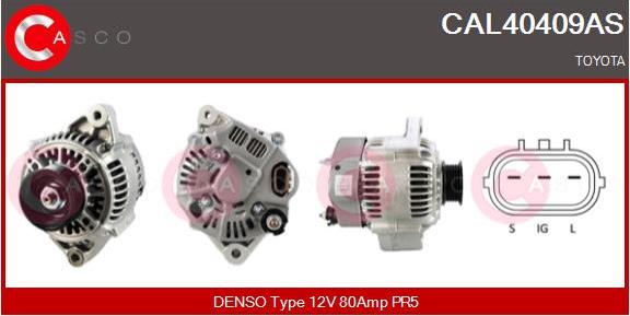 Casco CAL40409AS - Alternator autospares.lv