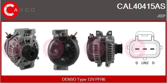 Casco CAL40415AS - Alternator autospares.lv