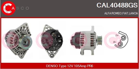 Casco CAL40488GS - Alternator autospares.lv