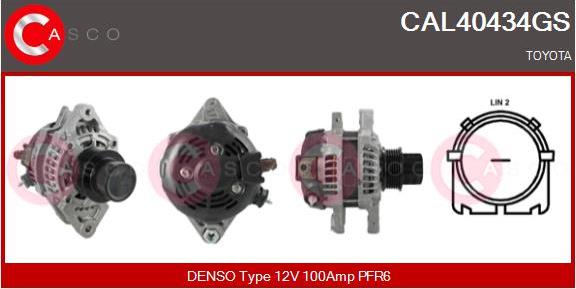 Casco CAL40434GS - Alternator autospares.lv