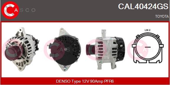 Casco CAL40424GS - Alternator autospares.lv