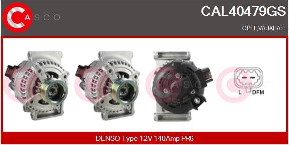 Casco CAL40479GS - Alternator autospares.lv